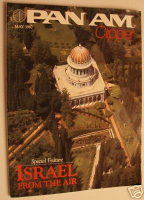 1987 May, Clipper in-flight Magazine with a cover story on Israel.